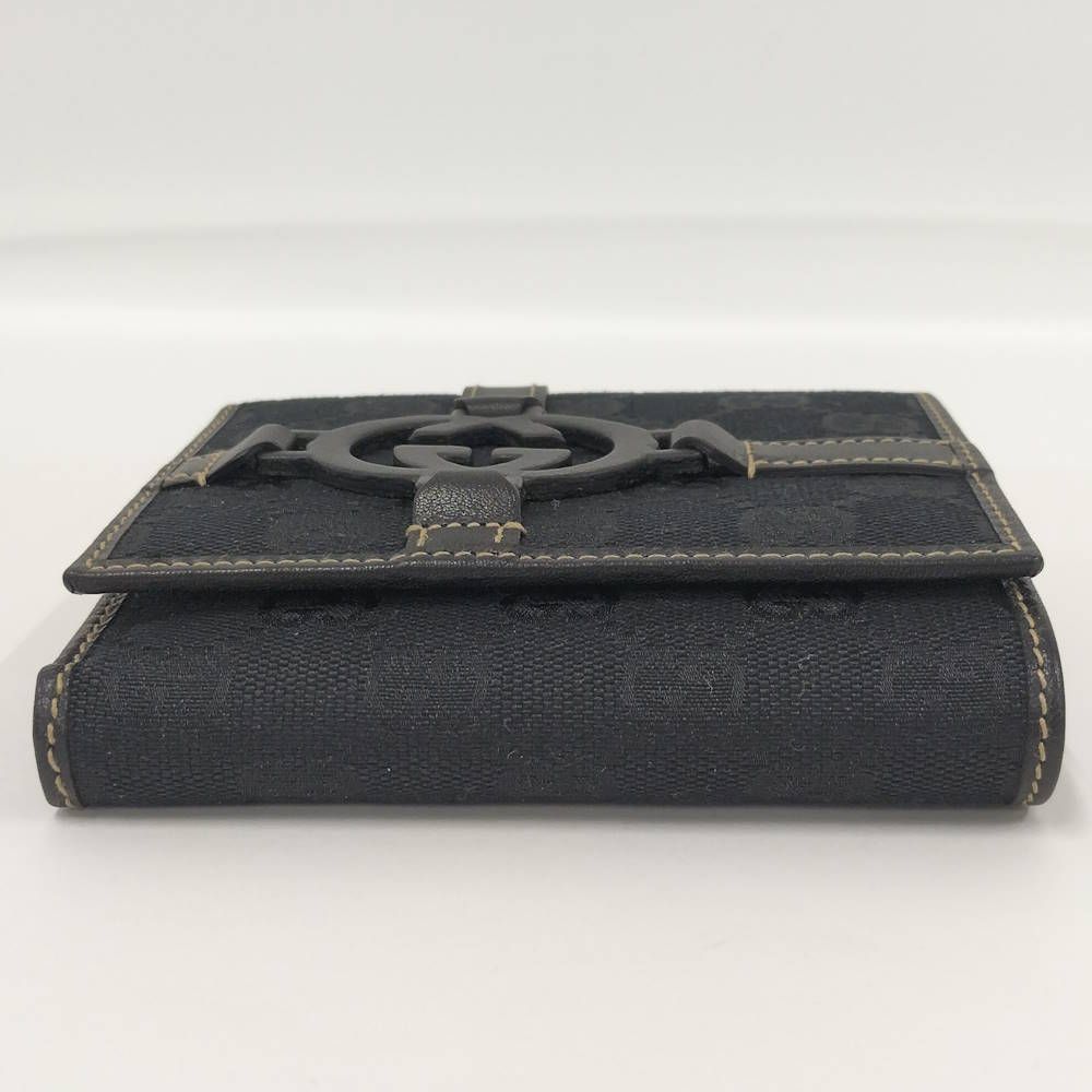 Gucci Hook Wallet GG Canvas Black — view 5