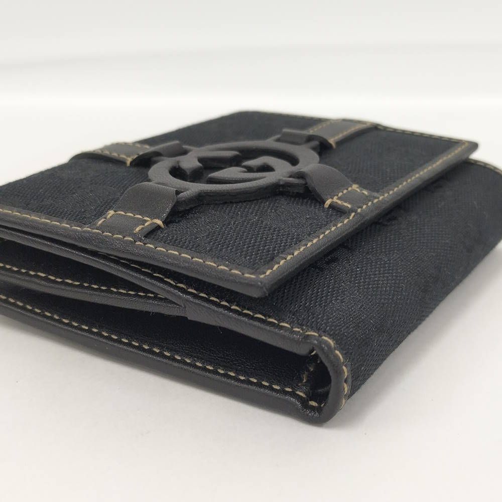 Gucci Hook Wallet GG Canvas Black — view 4