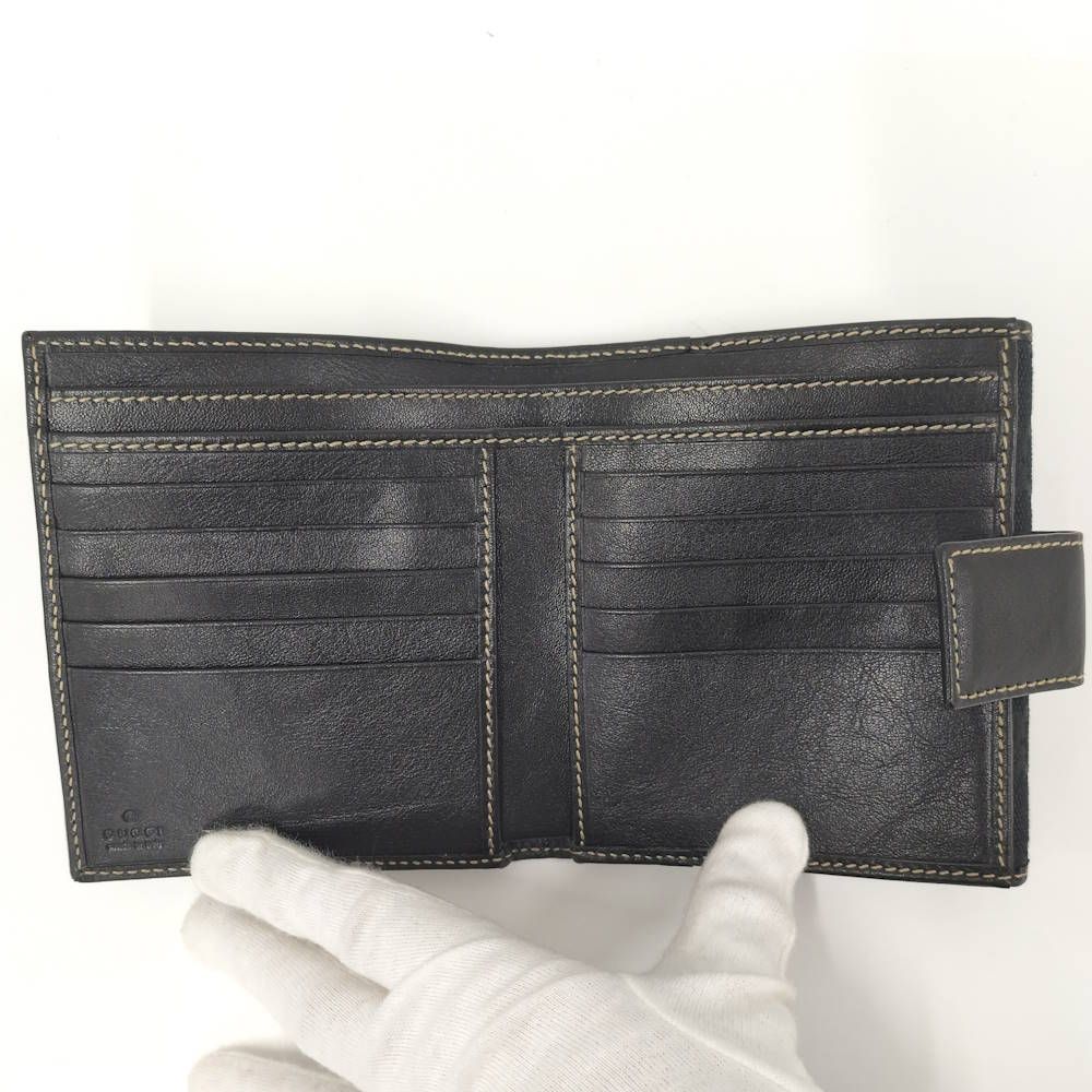 Gucci Hook Wallet GG Canvas Black — view 2