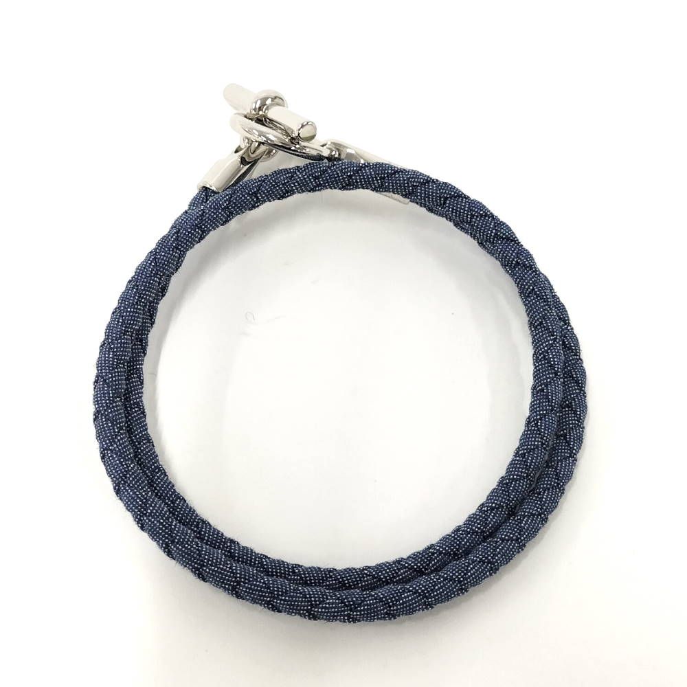 Hermes Glenan Double Tour Bracelet Navy Silver — view 3