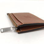 Celine Zip Card Case Leather Brown — view 4