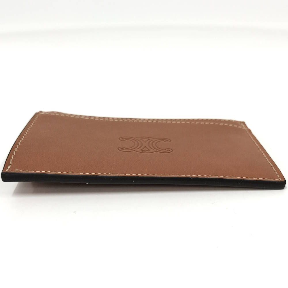 Celine Zip Card Case Leather Brown — view 6