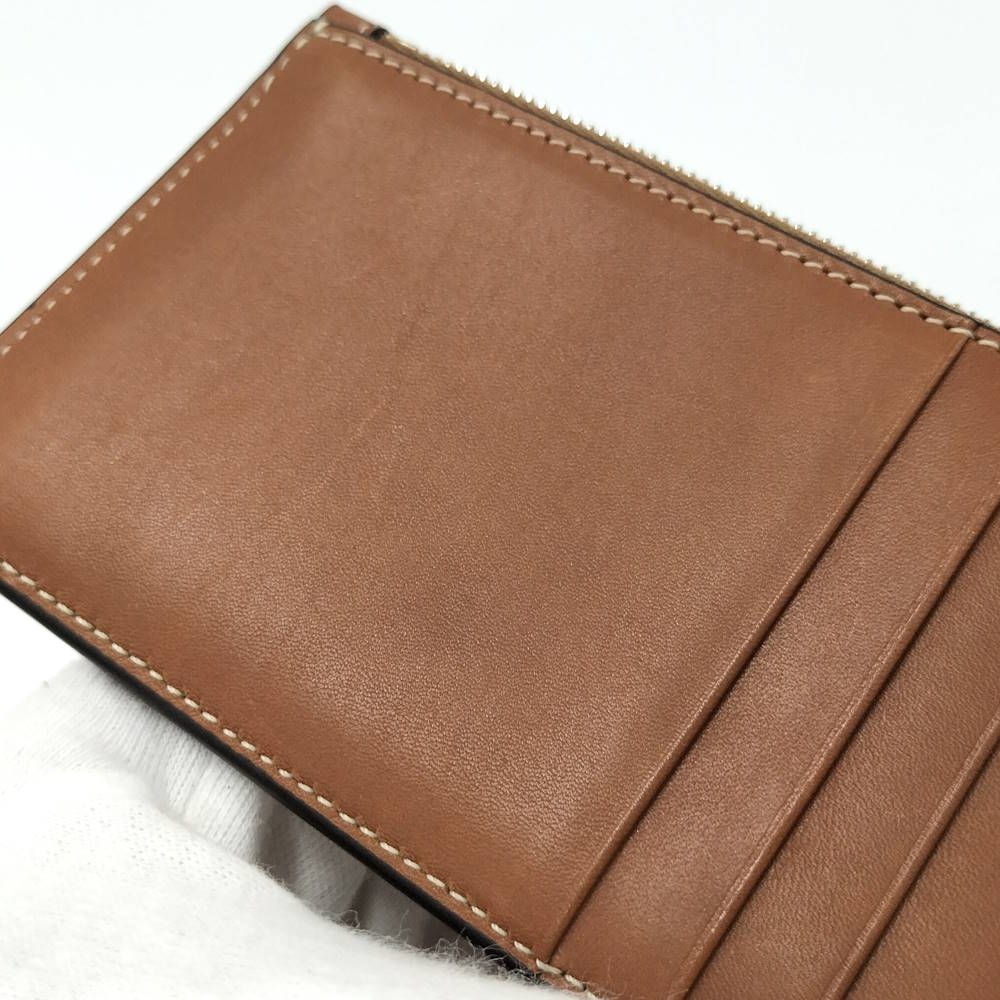 Celine Zip Card Case Leather Brown — view 7