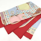 Hermes Carre 90 Scarf Camails Camaille Red — view 3