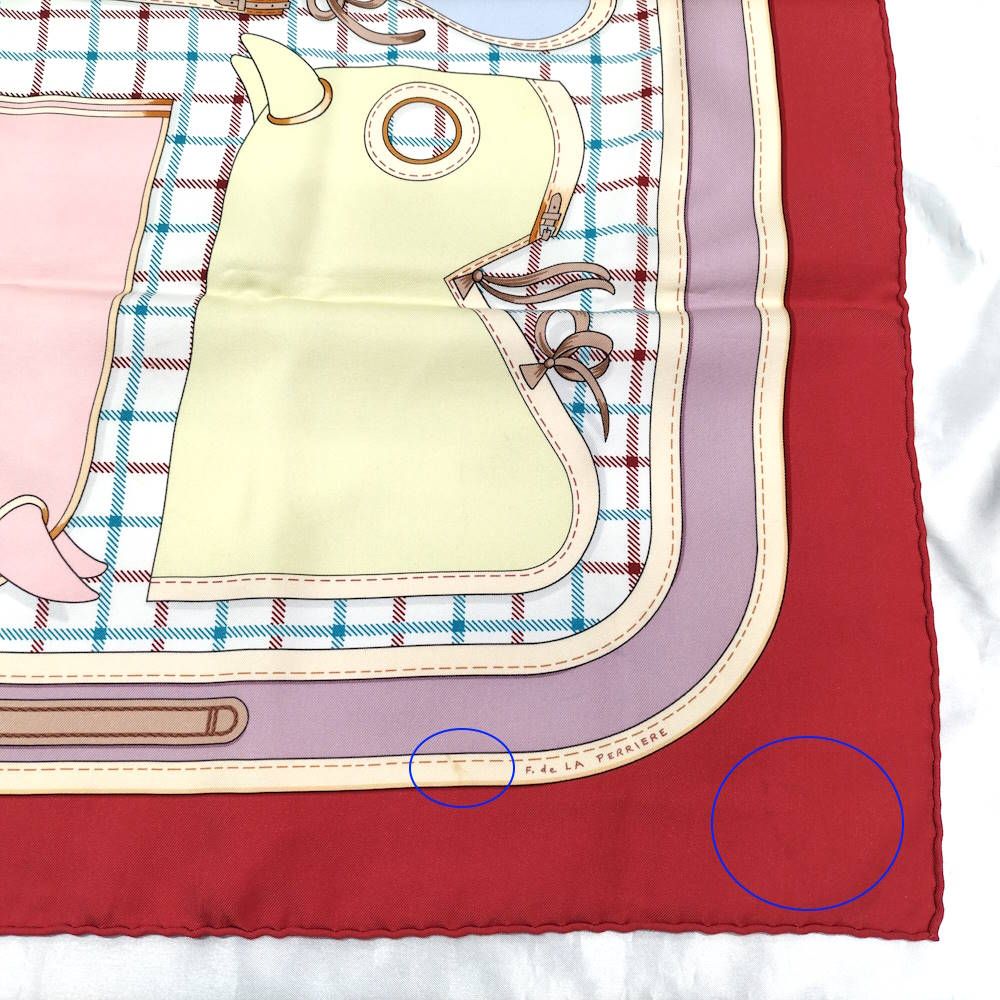 Hermes Carre 90 Scarf Camails Camaille Red — view 8