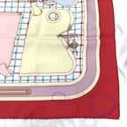 Hermes Carre 90 Scarf Camails Camaille Red — view 8