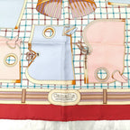 Hermes Carre 90 Scarf Camails Camaille Red — view 6