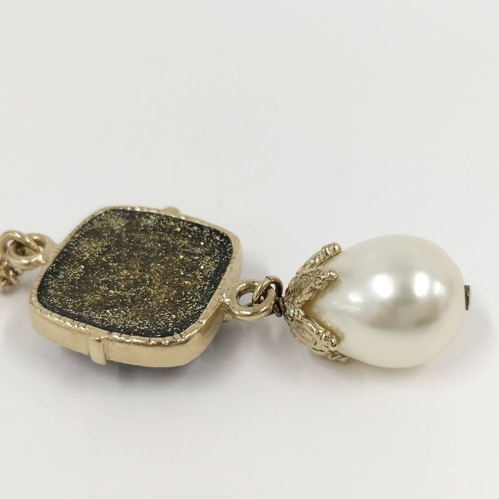 Chanel CC Logo Pearl Necklace — view 7