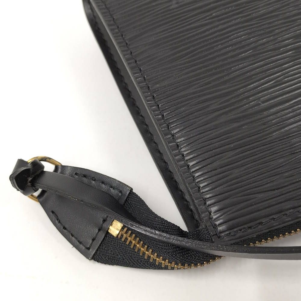 Louis Vuitton Pochette Accessoire Handbag Epi Noir Black — view 7