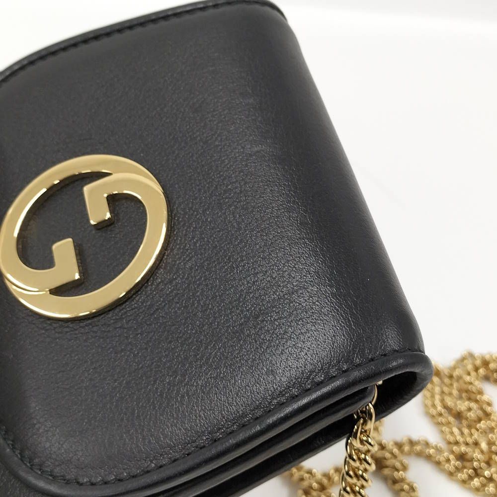 Gucci Chain Wallet Leather Black — view 8