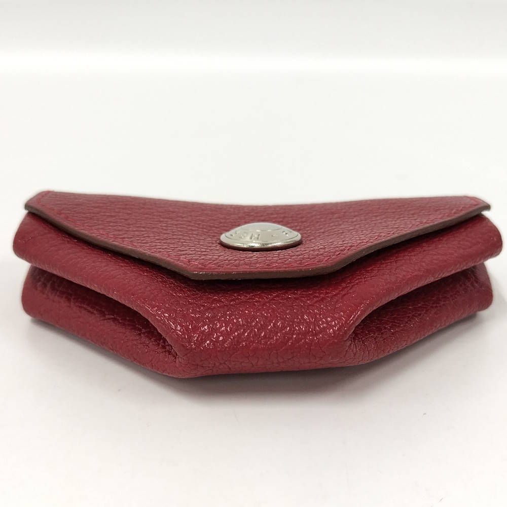 Hermes Levain Quatre Coin Purse Leather Red — view 5