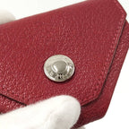 Hermes Levain Quatre Coin Purse Leather Red — view 7