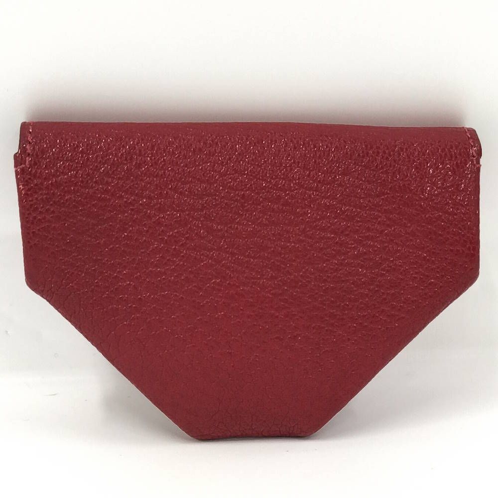 Hermes Levain Quatre Coin Purse Leather Red — view 3