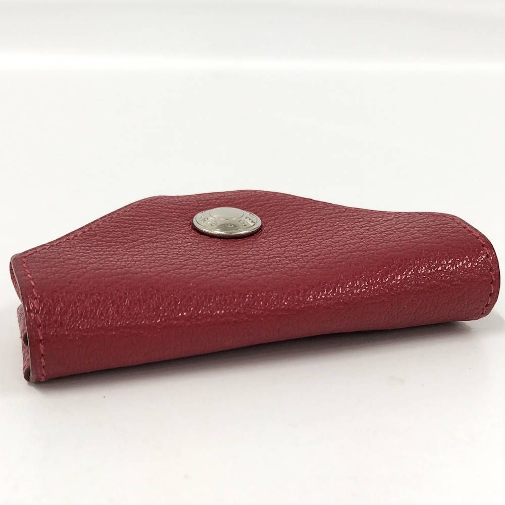 Hermes Levain Quatre Coin Purse Leather Red — view 6