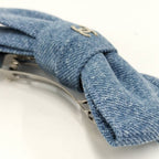 Chanel Ribbon Barrette Denim Blue 26C — view 3
