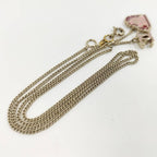 Chanel Necklace Heart CC Logo Silver — view 7