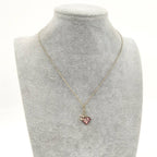 Chanel Necklace Heart CC Logo Silver — view 8