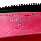 Chanel Wallet Cambon Long Lambskin Black Silver — view 5