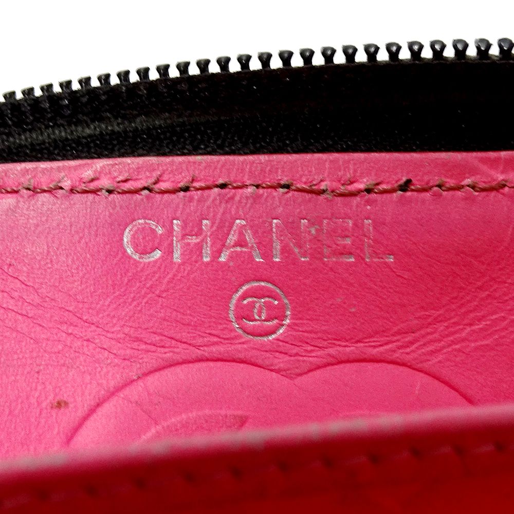 Chanel Wallet Cambon Long Lambskin Black Silver — view 5