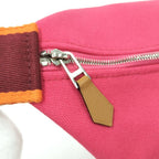 Hermes Bric-a-Brac PM Handbag Canvas Pink — view 6