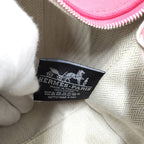 Hermes Bric-a-Brac PM Handbag Canvas Pink — view 8