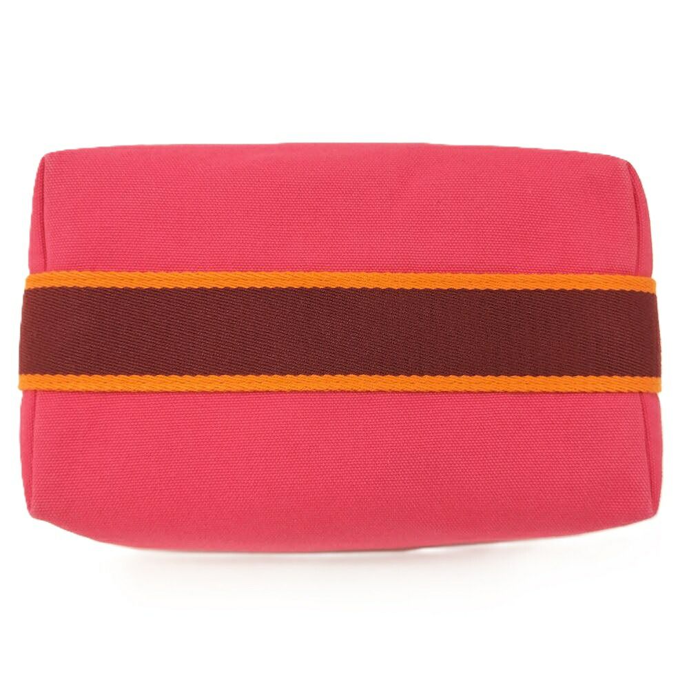 Hermes Bric-a-Brac PM Handbag Canvas Pink — view 5