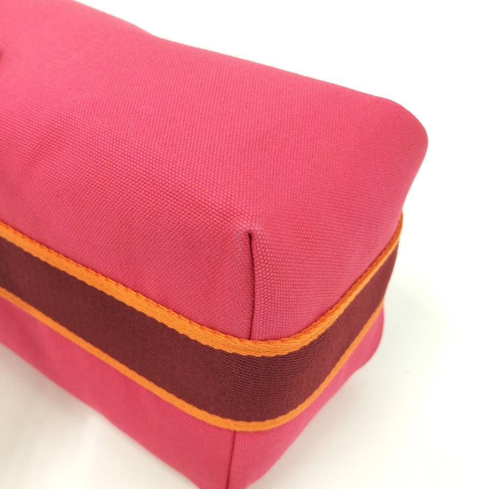 Hermes Bric-a-Brac PM Handbag Canvas Pink — view 3