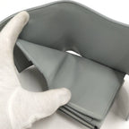 Celine Small Trifold Wallet Leather Gray — view 7