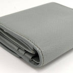 Celine Small Trifold Wallet Leather Gray — view 6