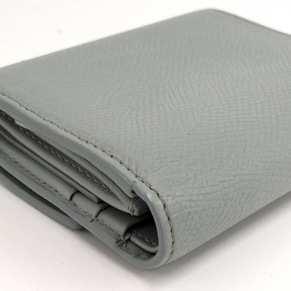 Celine Small Trifold Wallet Leather Gray — view 6