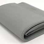 Celine Small Trifold Wallet Leather Gray — view 4