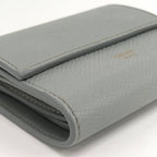 Celine Small Trifold Wallet Leather Gray — view 5
