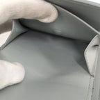 Celine Small Trifold Wallet Leather Gray — view 9