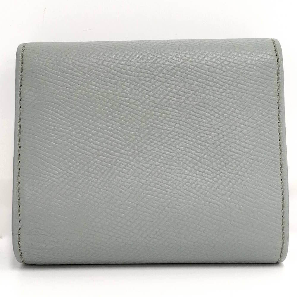 Celine Small Trifold Wallet Leather Gray — view 3