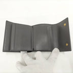 Celine Small Trifold Wallet Leather Gray — view 4