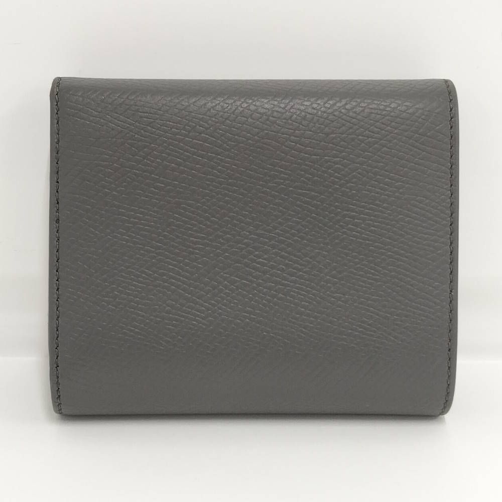 Celine Small Trifold Wallet Leather Gray — view 5