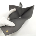 Celine Small Trifold Wallet Leather Gray — view 8