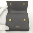 Celine Small Trifold Wallet Leather Gray — view 2