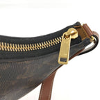 Celine One Shoulder Bag Mini Ava Triomphe Leather Black Brown — view 8