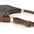 Celine One Shoulder Bag Mini Ava Triomphe Leather Black Brown — view 6