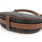 Celine One Shoulder Bag Mini Ava Triomphe Leather Black Brown — view 3