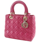 Dior Christian Cannage Lambskin Pink Handbag — view 2