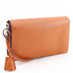 Prada 2-Way Clutch Saffiano Red Orange Shoulder Bag — view 3