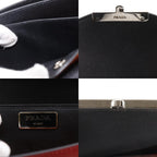 Prada 2-Way Clutch Saffiano Red Orange Shoulder Bag — view 8