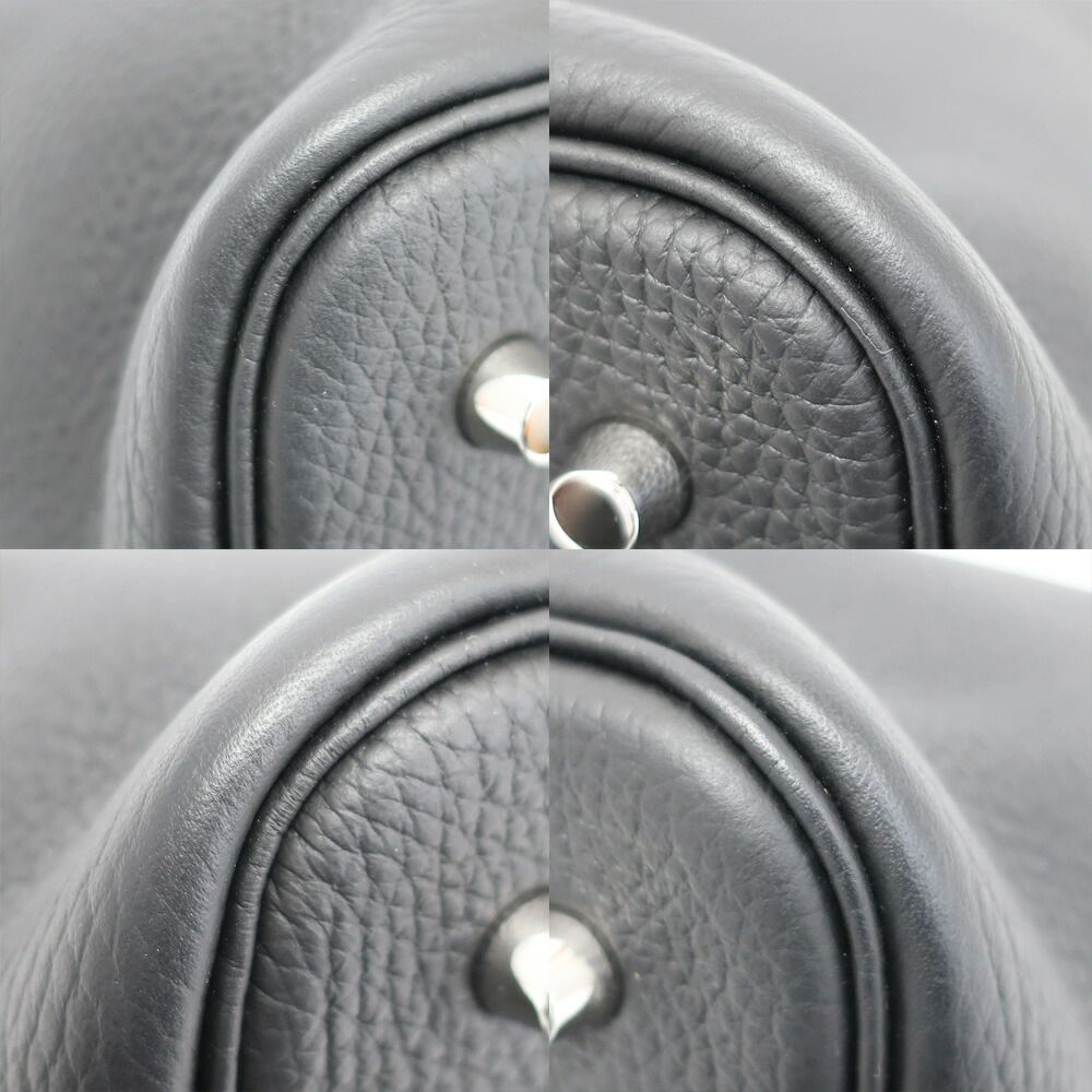Hermes Picotin Lock MM Handbag Black Silver Manufactu — view 6