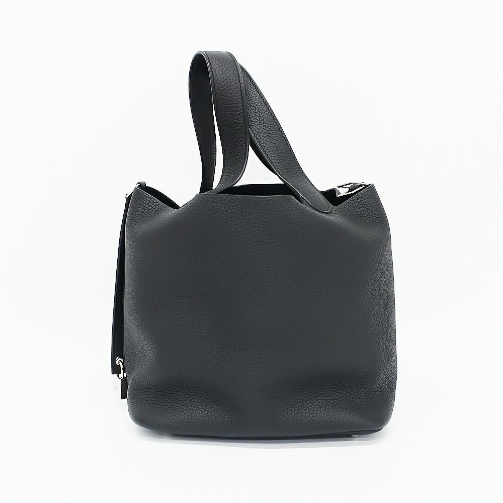 Hermes Picotin Lock MM Handbag Black Silver Manufactu — view 2