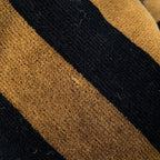 Fendi Poncho Pecan Striped Cotton with Hood Black Shoulder Bag Brown — view 5