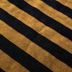 Fendi Poncho Pecan Striped Cotton with Hood Black Shoulder Bag Brown — view 6