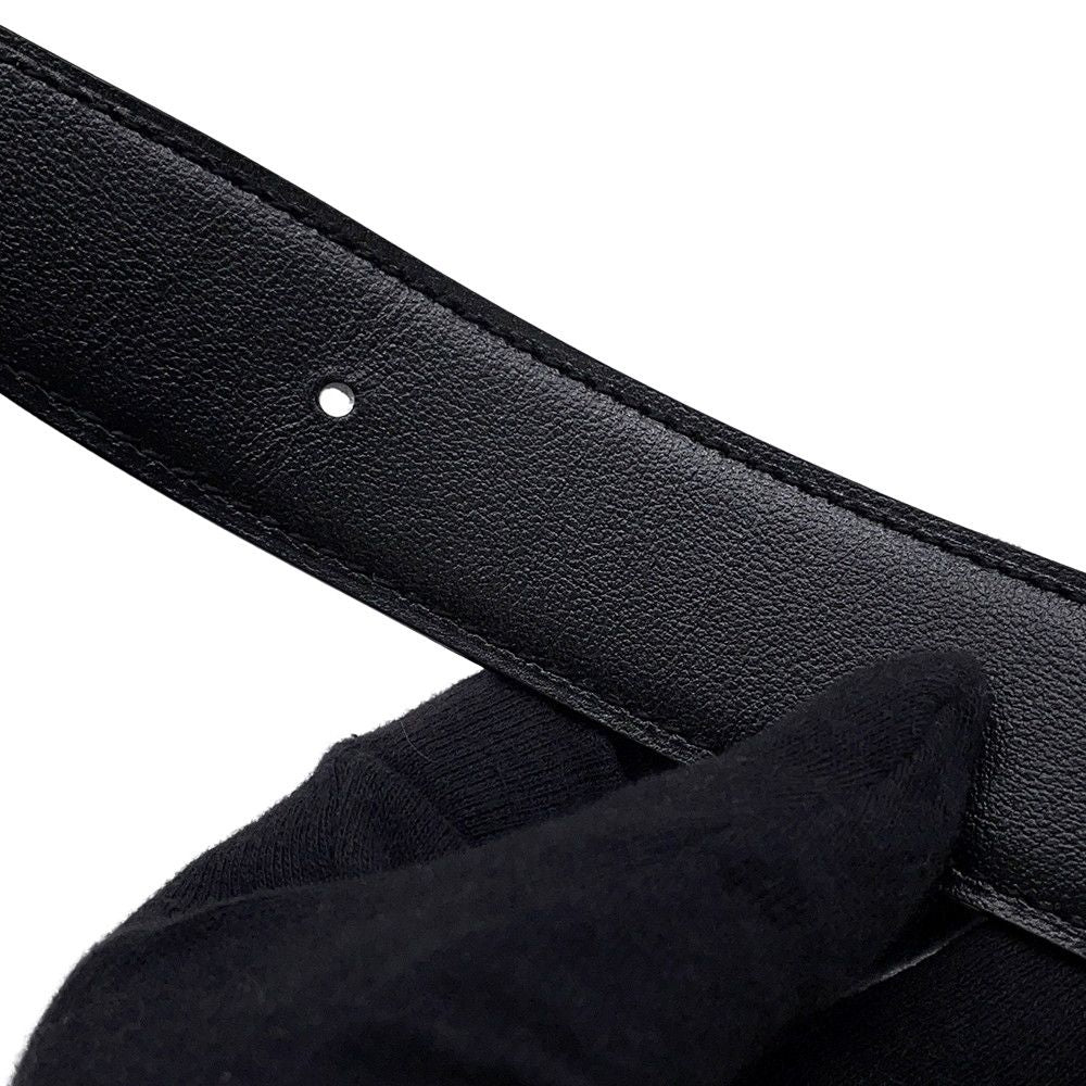 Hermes Belt Jumbo Black Gold Silver Box Calf Togo 80 — view 8