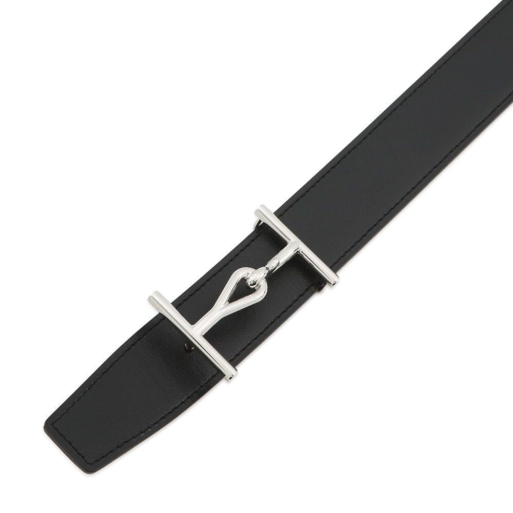 Hermes Belt Jumbo Black Gold Silver Box Calf Togo 80 — view 4